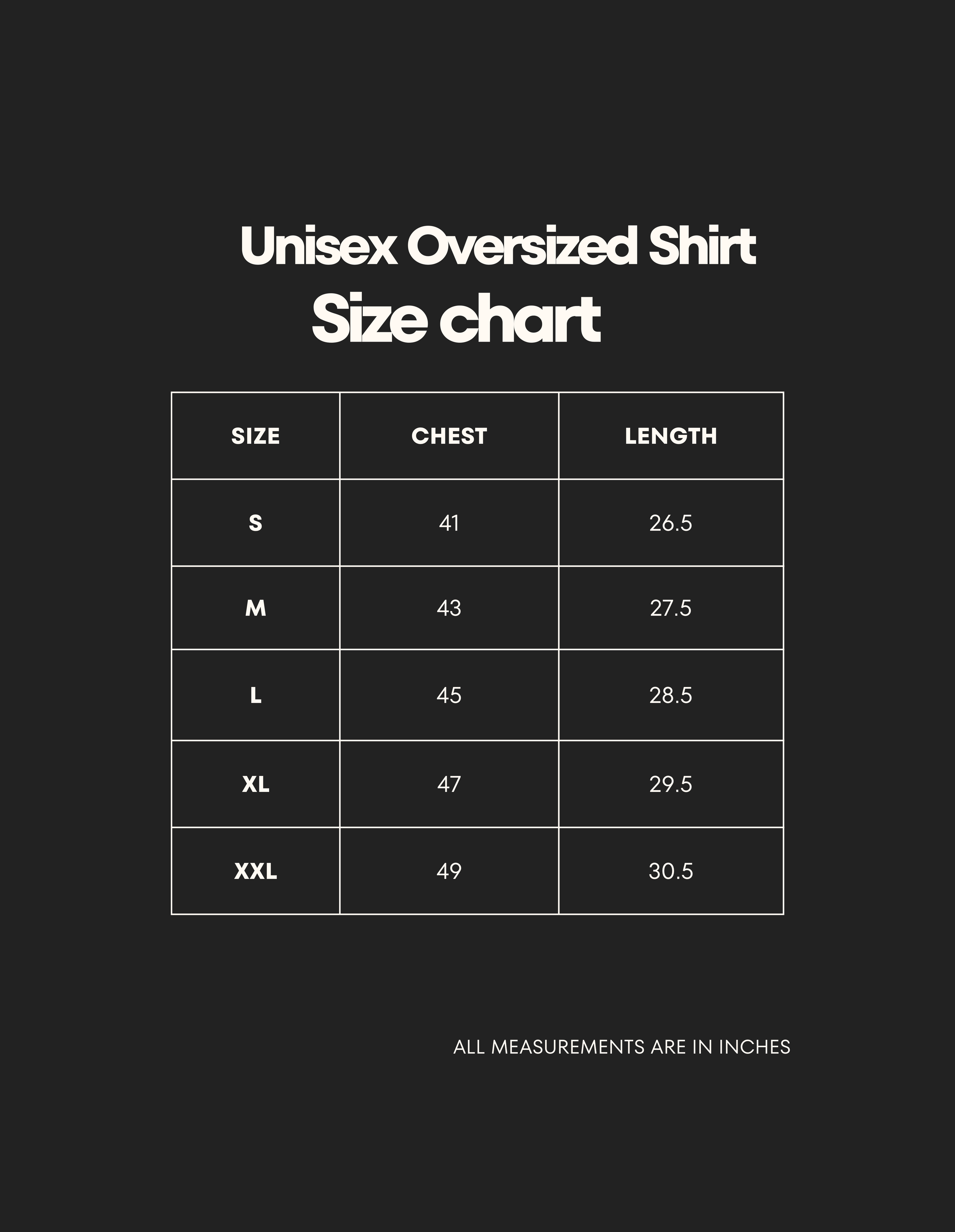 Unisex Oversized Shirt